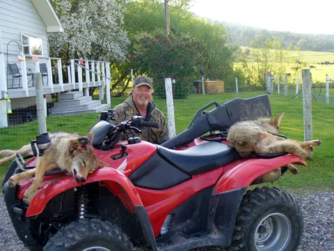 2 less coyotes on the ranch