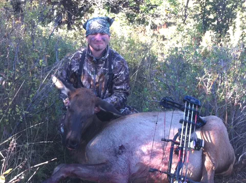 Stephen Workman and his Bow Season Cow