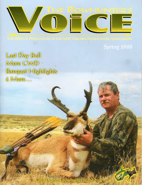 Greg Dearth article, The Bowhunter's Voice magazine, page 1